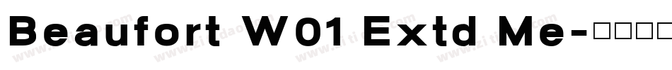 Beaufort W01 Extd Me字体转换